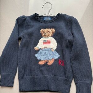 Polo by Ralph Lauren Gray Knit Sweater girls size 5